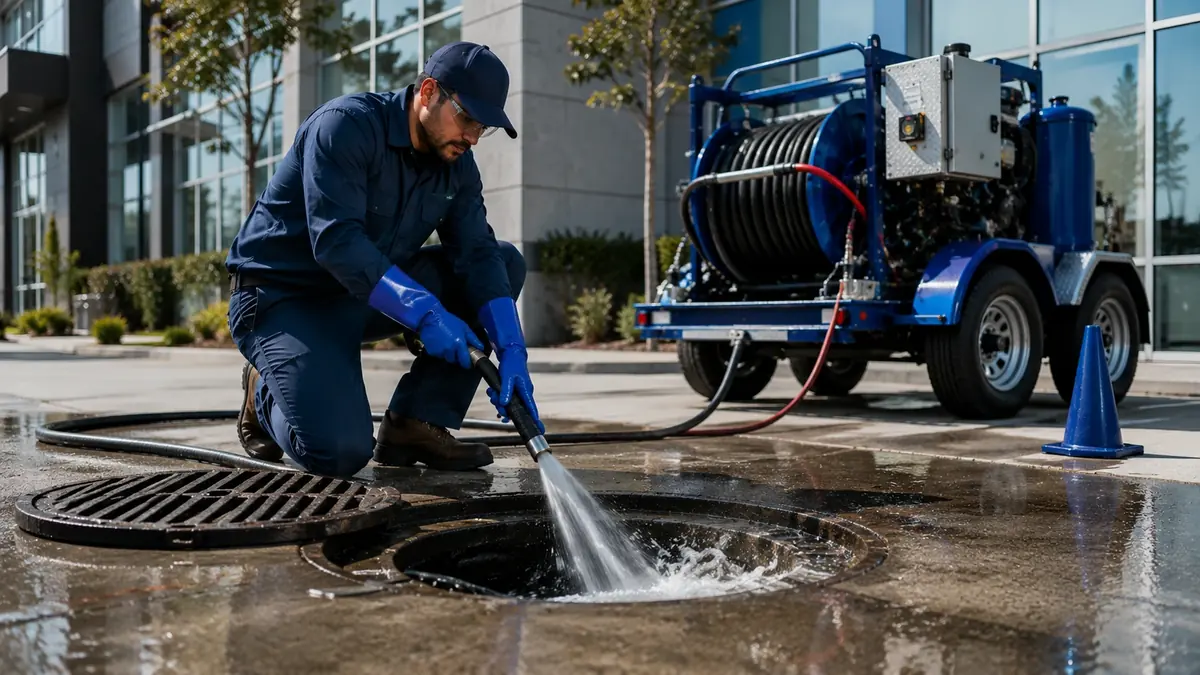 Commercial Hydro Jet Drain Cleaning in Cedar Ridge