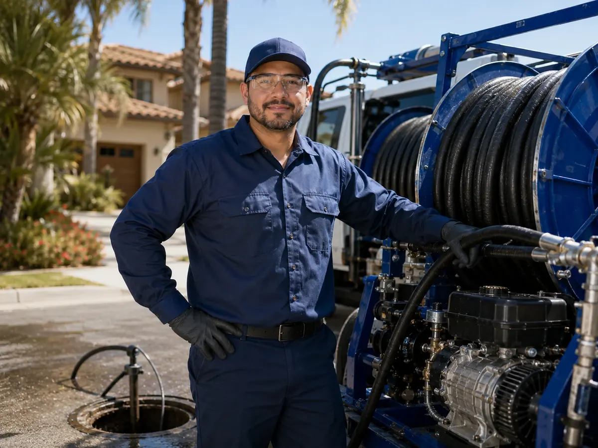 Hydro jet sewer cleaning in Cedar Ridge