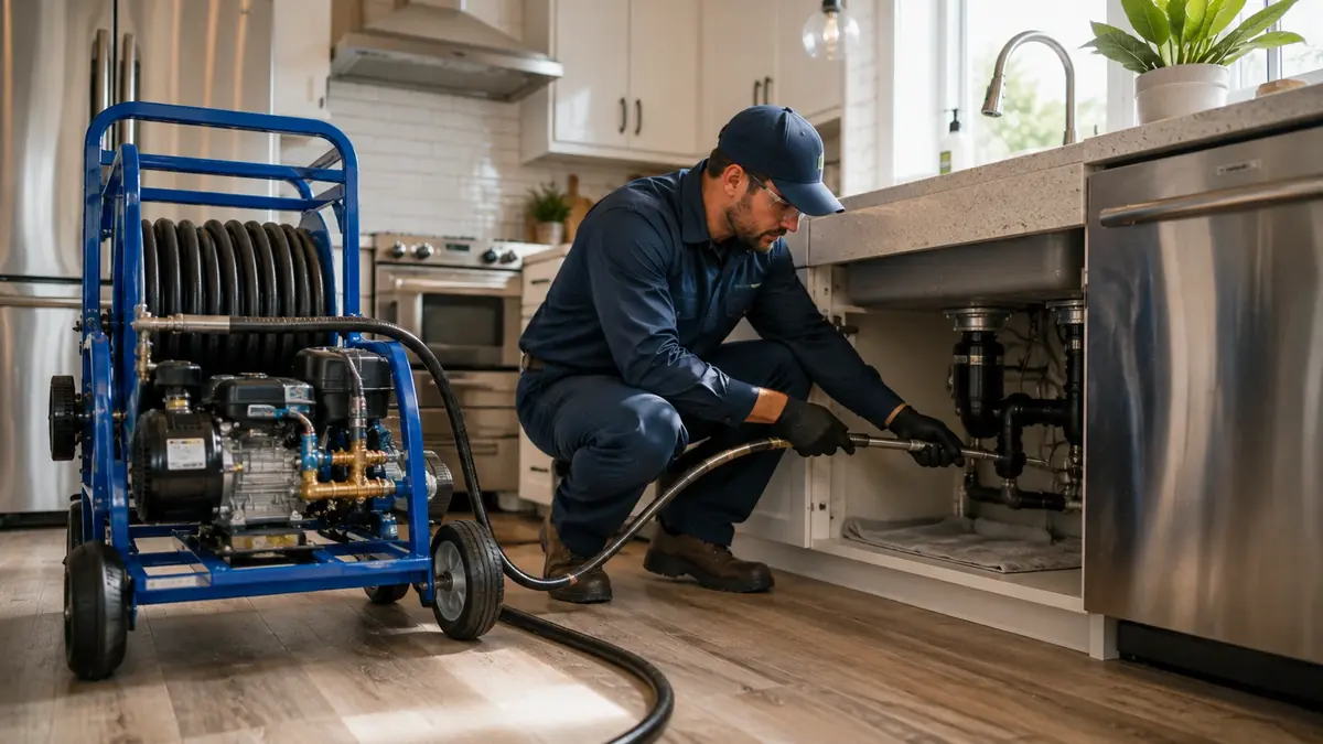 Kitchen Drain Hydro Jetting in Cedar Ridge