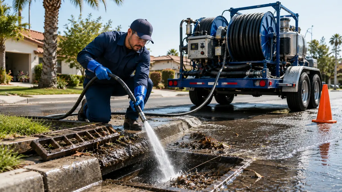 Storm Drain Hydro Jet Cleaning in Cedar Ridge